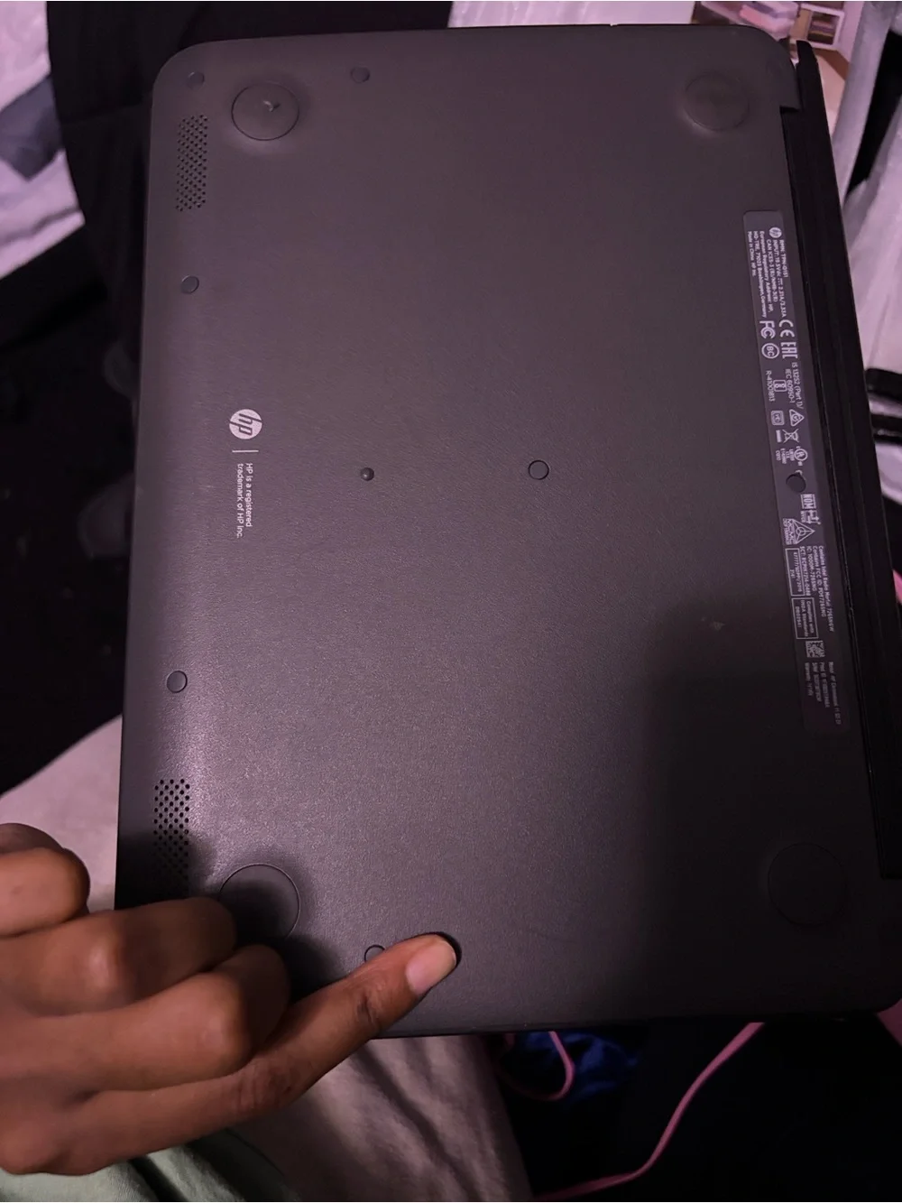 HP Chromebook Laptop in Charcoal Black with Matte Finish